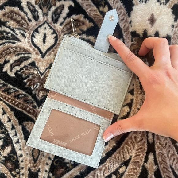 Anne Klein Robin Egg Blue Mini Wallet - Picture 6 of 7